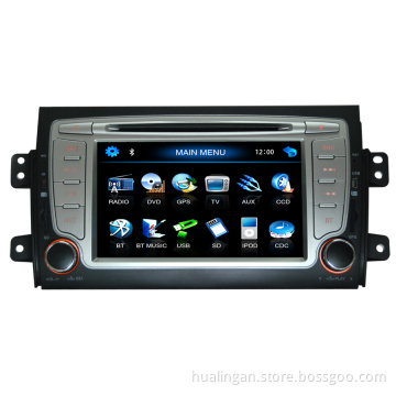 2 DIN Car DVD Player for FIAT Sedici GPS Navigation with Bluetooth/Radio/RDS/TV/Can Bus/USB/iPod/HD Touchscreen Function